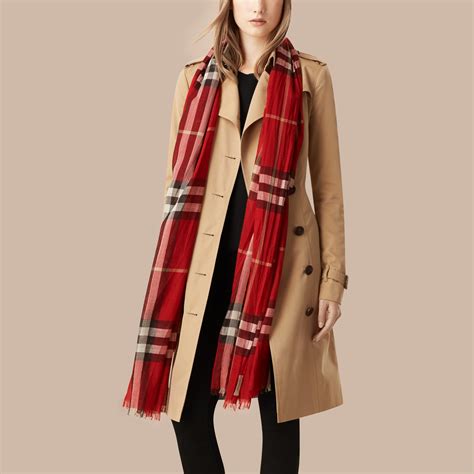 burberry red bandana scarf